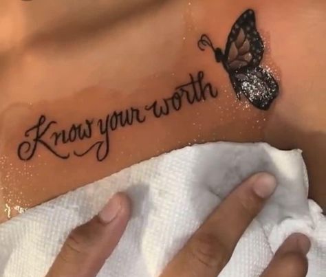 Worth Tattoo, Money Logo, Know Your Worth, Tattoo Design Book, Knowing Your Worth, Design Book, Pretty Tattoos, Cute Tattoos, Tattoo Design