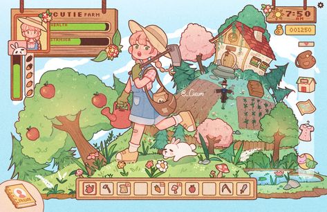 Idle Game, Desain Editorial, 캐릭터 드로잉, Game Concept Art, 영감을 주는 캐릭터, Cute Art Styles, Kawaii Art, Cute Illustration, Cartoon Art Styles