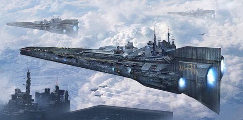 XII-91 Aircraft Carrier by BlueBloodMan.deviantart.com on @DeviantArt Space Ships Sci Fi, Fantasy Vehicles, Sci Fi Ship, Space Fleet, Sci Fi Spaceships, Space Ship Concept Art, Starship Concept, Space Battleship, Starship Design