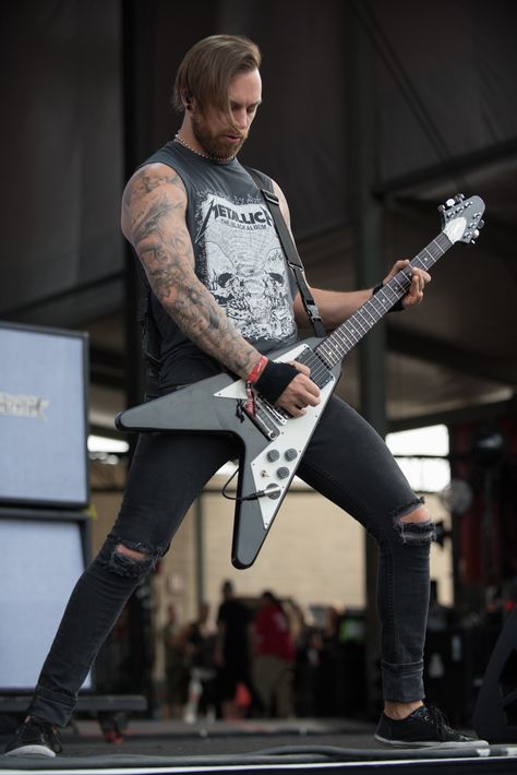 Guitarist Outfit Men, Heavy Metal Outfit Men, Metal Outfit Men, Guitarist Outfit, Heavy Metal Outfit, Matthew Tuck, Matt Tuck, Metal Outfit, Bullet For My Valentine