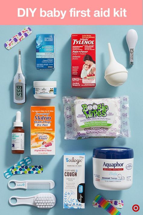 Baby First Aid Kit, Baby Medicine, Cold Medicine, Baby Checklist, Feeling Well, Diy Bebe, Shower Bebe, Baby Prep, Baby Necessities