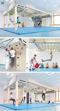 Large Playroom, Kids Indoor Gym, Indoor Playroom, Diy Playroom, Basement Playroom, Basement Gym, Indoor Gym, Kids Gym, Indoor Climbing