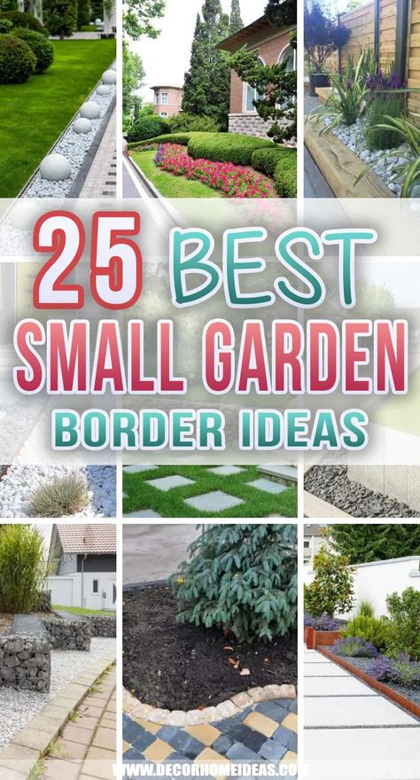 Get inspired by these beautiful garden border ideas. They are perfect for any small garden or small backyard. Small Garden Border Ideas, Parterre Garden Small, Small Garden Borders Ideas, Patio Border Landscaping, Small Rectangle Garden Ideas, Small Front Garden Ideas Uk, Garden Boarders Ideas, Small Garden Borders, Small Front Yards