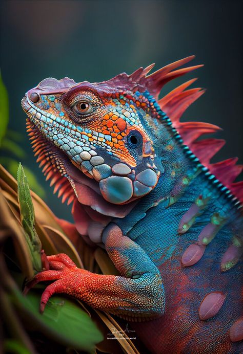 Incredible Colorful World - TDA Animal Images, Colourful Animals, Crocodile Photography, Tropical Lizards, Colourful Lizard, Colorful Fish Photography, Exotic Animals Art, Colourful Insects Beautiful Bugs, Colorful Tropical Fish