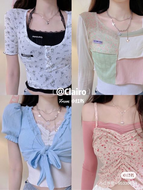 Tank Top Outfits Korean, Korean Aesthetic Outfits, Korean Casual Outfits, Fashion Top Outfits, Aesthetic T Shirts, Korean Fashion Dress, Korean Girl Fashion, Ulzzang Fashion, Kpop Fashion Outfits