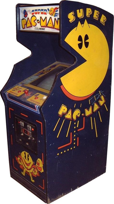 Pac Man Arcade Machine, Pac Man Arcade, Pacman Ghost, Pacman Arcade, Arcade Retro, Retro Arcade Games, Arcade Game Machines, Retro Gaming Art, Arcade Game Room