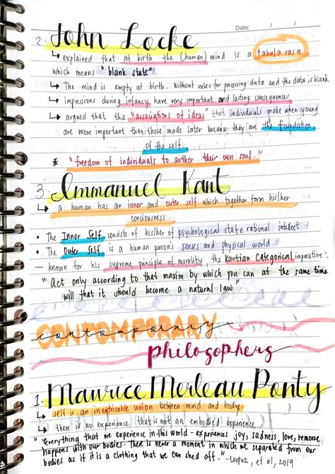 philosophy, philosophers ✨ Philosophy A Level, Understanding The Self, Philosophy Notes, University Preparation, Reading Suggestions, Gcse Revision, John Locke, Revision Notes, Nursing School Notes