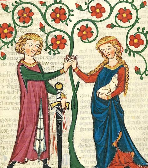 Middle Ages Art, Courtly Love, Medieval Drawings, Medieval Artwork, Medieval Aesthetic, Medieval Paintings, Medieval Ages, Medieval Life, Art Ancien