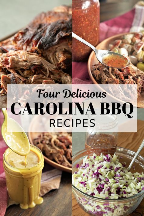 Carolina Coleslaw Recipe, South Carolina Bbq Sauce, Coleslaw Sauce, Bbq Recipes Sides, Coleslaw For Pulled Pork, Pulled Pork Sauce, Bbq Feast, Carolina Pulled Pork, Vinegar Coleslaw