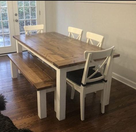 Farm Table Legs, Large Farmhouse Table, Breadboard Ends, Farmhouse Table Legs, Barn Table, Rustic Farm Table, Farmhouse Table With Bench, Farmhouse Dining Room Table, Rustic Farmhouse Table