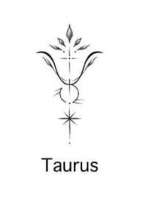 Minimalist Tattoo Taurus Zodiac Signs, Taurus Sign Tattoo For Women, Tattoo For Taurus Women, Taurus Symbol Tattoo For Women, Fine Line Taurus Tattoo, Unique Taurus Tattoo Ideas, Taurus Tattoo For Women, Tattoos Taurus, Taurus Tattoo Designs