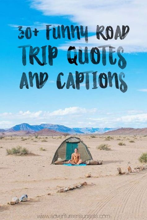 These Funny Road Trip Quotes and Captions will Make You Laugh, inspire you to take a road trip, and give you a humorous perspective on the toils and troubles of road trips from famous authors, celebrities, and comedy films. #quotes #roadtrip #roadtrips #roadtripquotes Road Trip Humor Hilarious, Road Trip Memes Funny Hilarious, Funny Road Trip Humor, On The Road Again Quotes, Off Roading Quotes, Road Trip Sayings, Road Trip Memes Funny, Roadtrip Captions Instagram, Roadtrip Captions