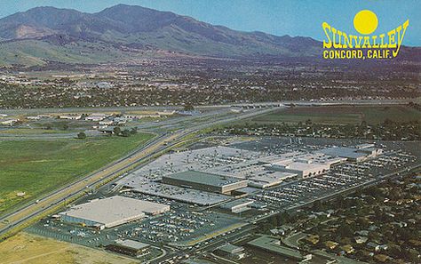 Sunvalley Mall Concord,CA on Flickr - Photo Sharing! Concord California, Contra Costa County, Local Pride, Mall Of America, Sun Valley, Shopping Malls, San Francisco Bay Area, Shopping Center, Vintage Postcards