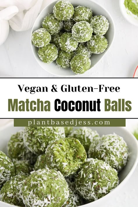 Matcha Bliss Balls, Matcha Power Balls, Collagen Energy Balls, Matcha Balls Energy Bites, Matcha Protein Balls, Matcha Bites, Recipes With Matcha, Matcha Balls, Matcha Energy Bites