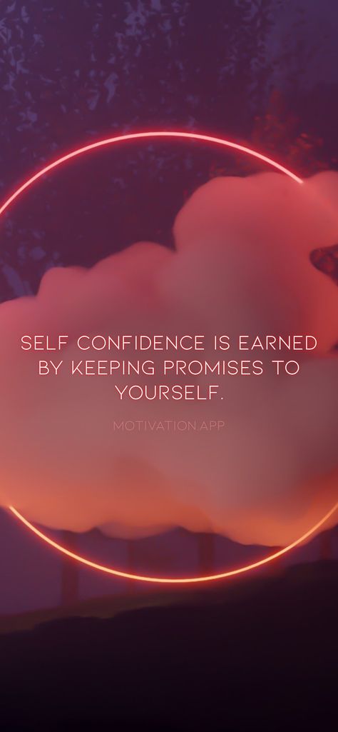 Self confidence is earned by keeping promises to yourself. From the Motivation app: https://motivation.app/download Promise Quotes, Enough Is Enough Quotes, Motivation App, Reality Of Life, Love Yourself First, That One Friend, More Than Words, Faith In Humanity, Reality Quotes