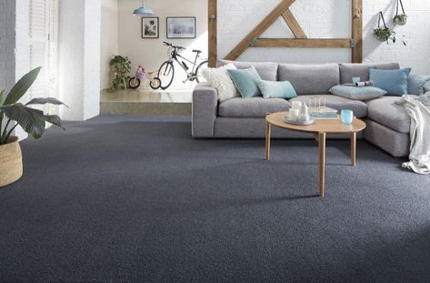 Dark Grey Carpet Living Room, Grey Carpet Living Room, Grey Carpet Bedroom, Dark Grey Carpet, Gray Carpet, Dark Carpet, Carpet Bedroom, Carpet Trends, Buying Carpet