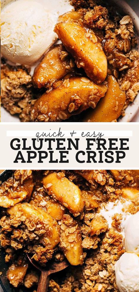 Skillet Apple Crisp, Gluten Free Apple Crisp Recipe, The Best Apple Crisp, Oat Crumble Topping, Best Apple Crisp Recipe, Vegan Apple Crisp, Butternut Bakery, Gluten Free Apple Crisp, Best Apple Crisp