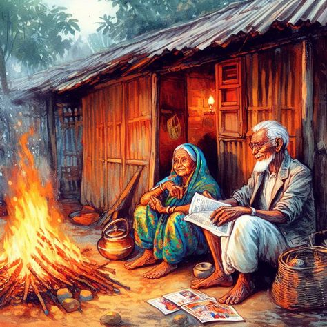 indian book lover old couple water color painting Indian Couple Painting, Indian Couple Painting Romantic, Couple Painting Romantic, Romantic Pic, Coffee Poster Design, Painting Romantic, Composition Drawing, Bengali Art, Old Couple