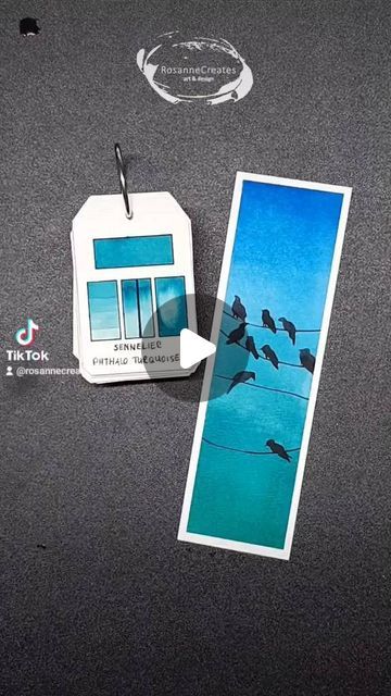 Watercolor tutorials and affordable art ❤️ on Instagram: "Easy peasy bookmark with little birdies 😍 . . Paper: Baohong Paints: @sennelier1887 & Qor Brushes: @silverbrushltd  . . #bookmarkpainting #bookmark #watercolorbookmark #watercolorbirds #birdsbookmark #birdspainting #easypainting #easywatercolors #easywatercolorpainting #watercolorreel #watercolortutorial" Watercolor Tutorials, Watercolor Bookmarks, Watercolor Paintings Easy, Watercolour Tutorials, Birds Painting, Affordable Art, Easy Peasy, Easy Paintings, Birdy