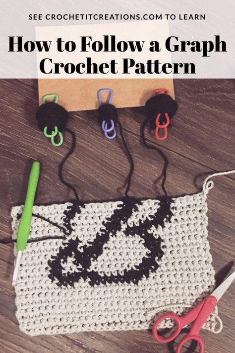 How to Follow a Graph Crochet Pattern - Crochet it Creations How To Crochet Using A Grid, How To Draw Crochet Patterns, How To Follow A Crochet Graph, How To Make A Crochet Grid, How To Read A Crochet Graph, How To Crochet A Pattern, Crochet Patterns Picture, Crochet Pattern Picture, How To Read Crochet Graphs