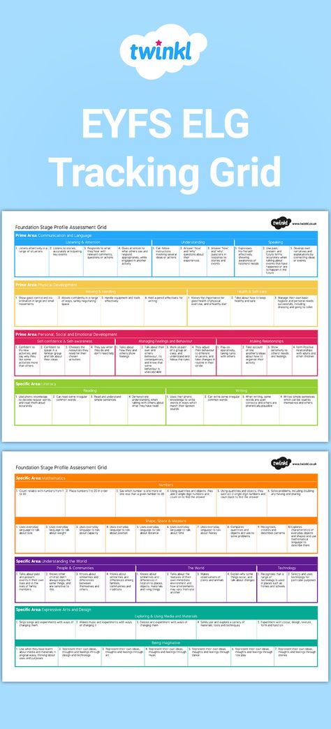 Use this handy tracking document featuring all of the ELG'S that are covered in the EYFS Profile, Early Years Outcomes and EYFS Development Matters to track individual children within each of the early learning goals. Sign up to Twinkl to download and discover thousands more teaching resources to save you time!   #eyfs #earlyyears #tracking #foundation #assessment #teaching #teachingideas #teachingresources #twinkl #twinklresources #eyfsteacher #eyfsideas #eyfsclassroom #education Eyfs Curriculum Planning, Eyfs Areas Of Learning, Eyfs Areas, University Ideas, Eyfs Curriculum, Early Years Teaching, Early Years Practitioner, Infant Lesson Plans, Eyfs Classroom