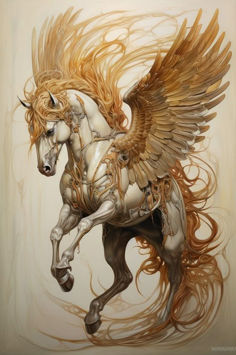 Exodus Tattoo, Cai Arabi, Pegasus Tattoo, Celeste Barber, Pegasus Art, American Traditional Tattoo Ideas, Tattoo Portrait, Horse Art Drawing, Traditional Tattoo Ideas