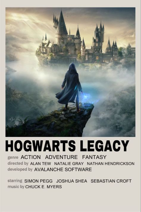 Hogwarts Legacy Poster, Hogwarts Legacy Game, Game Posters, Movie Wall, Simon Pegg, Video Game Posters, Movie Guide, Hogwarts Legacy, Game Poster