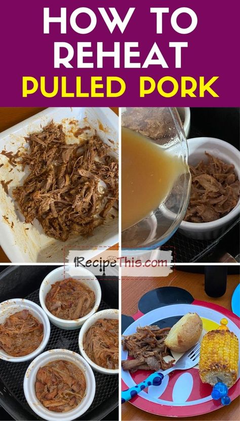 Reheat Pulled Pork, Freezing Pulled Pork, Reheat Pizza, Air Fryer Fish, Pulled Pork Leftovers, Pulled Pork Tacos, Leftover Pork, Air Fryer Recipe, Soup Maker