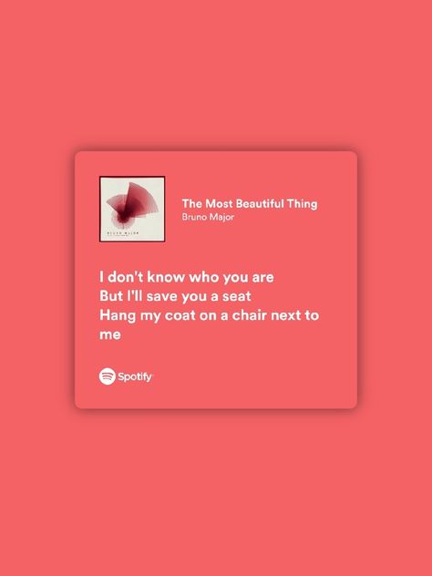 Bruno Major Lyrics, Bruno Major, Music Spotify, Spotify Lyrics, Know Who You Are, Insta Photo Ideas, Insta Photo, Save Yourself, Song Lyrics