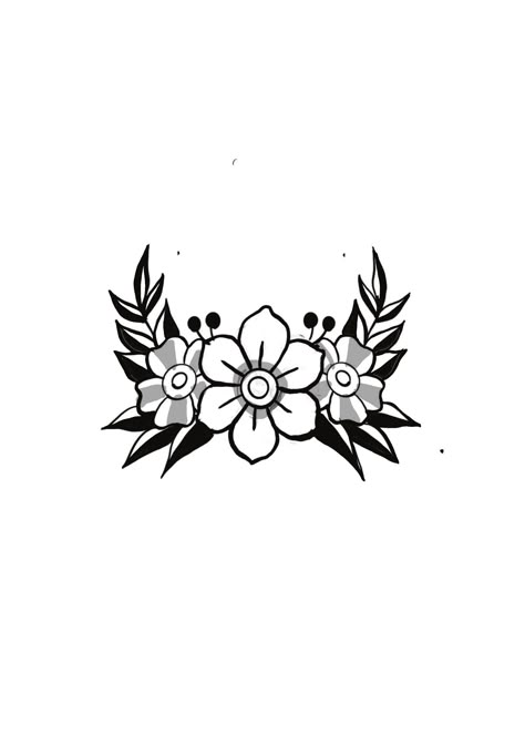 Flowers Below Knee Tattoo, Dainty Traditional Tattoos, American Traditional Flowers Black, Traditional Vine Tattoo, Knee Flower Tattoo, Traditional Flower Tattoo Design, American Traditional Flowers, Old School Flower Tattoo, American Traditional Flower Tattoo