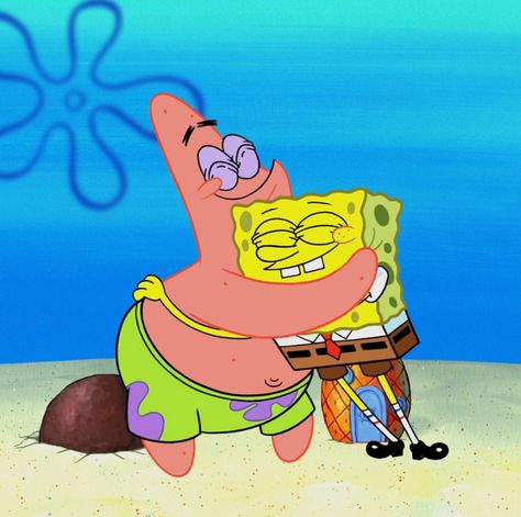 Sundjer Bob I Patrik, Spongebob And Patrick Aesthetic, Cartoon Characters Hugging, Spongebob And Patrick Best Friends, Spongebob X Patrick, Spongebob Und Patrick, Sponge Bob And Patrick, Spongebob Best Friend, Spongebob Friends