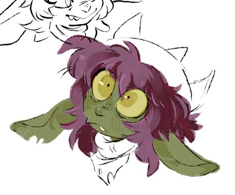 Frog Person Character, Green Hair Oc, Goobers Drawing, Goblin Oc, Goblin Character, Goblin Art, Dnd Art, Cute Art Styles, Sketchbook Art Inspiration