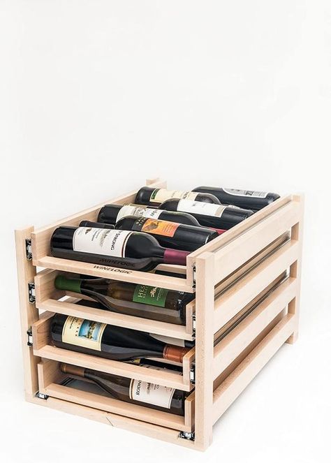 60 Best Pantry Organizers | HGTV Wine Bottle Storage, Pantry Organizers, Dream Kitchens Design, Wood Wine Racks, Diy Wine Rack, Pantry Shelf, Sliding Door Hardware, Bottle Storage, Cabinet Space