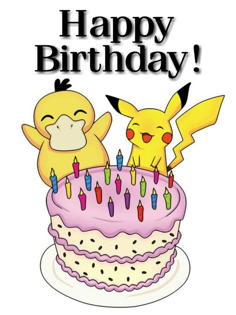 Happy Birthday! #Spyduck #Pikachu Happy Birthday Wishes Boy, Happy Birthday Pokemon, Pokemon Birthday Card, Birthday Wishes Boy, Birthday Pikachu, Happy Birthday Wishes For Him, Birthday Wishes For Him, Happy Birthday Meme, Pokemon Party