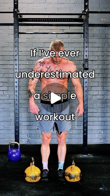 Mike Dunn | Kettlebell Workouts on Instagram: "Kettlebell Simple Workout 💪🏼  If I’ve ever underestimated a simple workout.   This is it ⬇️  Grab yourself some dual Kettlebells and get after this simple but tasty workout 🫡  Setup a timer for EMOM 20   Complete the movements for each minute-  Minute 1- 20 Deadlifts Minute 2- 15 Cleans Minute 3- 10 Push press Minute 4- 5 Half snatch  Rest the remaining of each minute  Rinse and repeat for 20 minutes  This had me absolutely toasted by the end 💦   #kettlebell #kettlebells #kettlebellworkout #kettlebelltraining #kettlebellworkouts" Kettlebell Emom, Kettlebell Workout For Men, Kettle Bell Workout Men, Kettlebell Program, Kettlebell Workout Routines, Kettlebell Snatch, Kettlebell Deadlift, Simple Workout, Kettlebell Workouts