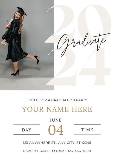 13 OUTDOOR GRADUATION PARTY IDEAS THAT WILL MAKE PLANNING A BREEZE Graduation Invitation Card Design, Outdoor Graduation Party Ideas, Outdoor Graduation Party, High School Graduation Party Ideas, Graduation Invitation Cards, Graduation Invitations High School, Outdoor Graduation Parties, Outdoor Graduation, Graduation Party Ideas