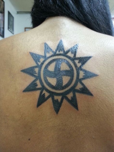 .Choctaw sun symbol means "continuous happiness throughout all stages of life" Choctaw Indian Symbols, Choctaw Tattoo, Choctaw Indian Tattoo, Choctaw Symbols, Choctaw Art, Choctaw Tribe, Symbols Tattoos, Choctaw Indian, Indian Tattoo Design