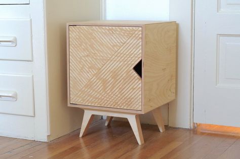 Shop — Modern Ethic - Modern Plywood Nightstands Plywood Bedside Table, Scandinavian Nightstand, Tall Nightstands, Printer Stand, Vinyl Record Storage, Record Storage, Crate Storage, Modern Nightstand, Modern Scandinavian