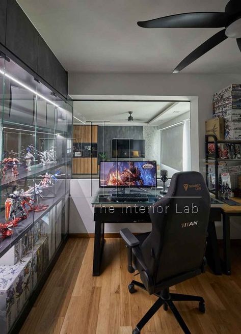 Modern Industrial Interior Design, Modern Industrial Interior, Industrial Interior Design, Industrial Interiors, Gaming Room Setup, Dream House Rooms, Gaming Room, Tv Console, Room Setup