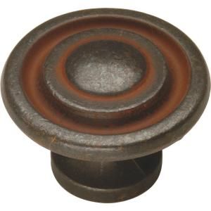 Hickory Hardware Manchester 1-3/8 in. Rustic Iron Cabinet Knob P2011-RI at The Home Depot - Mobile Rustic Cabinet Hardware, Rustic Hardware, Rustic Cabinets, Cabinet Hardware Knobs, Antique Trunk, Traditional Cabinets, Iron Hardware, Glass Knobs, Cabinet Decor