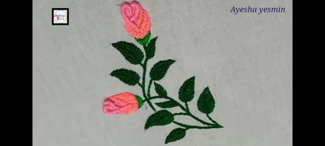 Hello viewers, This video is about "Hand embroidery rose bud flowers, rose bud flowers embroidery, pink rose bud flowers" Welcome to my channel "Ayesha yesmin hand embroidery" Do not forget to subscribe to my channel to learn more about hand embroidery. Hope you love this video and will try to make it. Any question you tell me i will try to answer as soon as possible. If you have any feedback or valuable suggestions please drop a comment to let us know. Thank you so much and hope this tutori Rose Bud Embroidery, Hand Embroidery Rose, Bud Embroidery, Embroidery Rose, Flowers Embroidery, Easy Flower, Flowers Rose, Rose Bud, Rose Embroidery