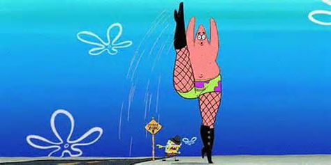 Patrick Star in fishnet stockings!!!!!! Lol Spongebob Squarepants Movie, Spongebob Movie, The Spongebob, Patrick Star, Spongebob Squarepants, Tumblr