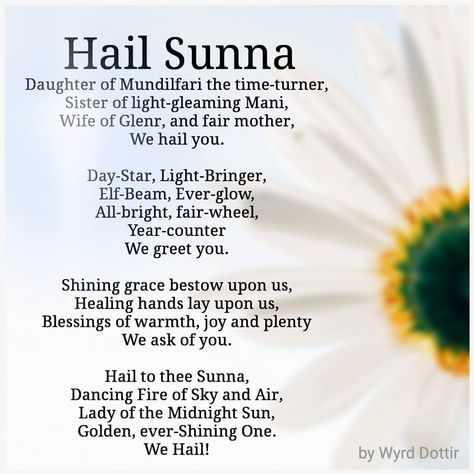 Hail Sunna - summer prayer Sunna Norse Goddess, Sunna Goddess, Norse Pantheon, Summer Equinox, Norse Paganism, Norse Art, Sun Worship, Norse Goddess, Norse Myth