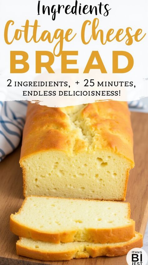 Make this Cottage Cheese Bread with just two ingredients! Perfect for busy days or quick snacks, this recipe is a protein-packed, no-yeast bread that’s as easy as it is delicious. Save this pin for step-by-step instructions and creative variations like herbed bread or savory flatbread! Cottage Cheese Bread No Yeast, Cottage Cheese Bread With Egg Whites, Keto Cottage Cheese Cinnamon Swirl Cloud Bread, Cottage Cheese Protein Bread, Carnivore Bread Cottage Cheese, Cottage Cheese And Egg Bread, Egg White Bread 2 Ingredient, Cottage Cheese Egg White Bread, Egg White And Cottage Cheese Bread