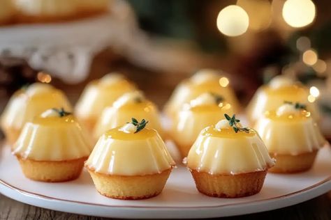 Christmas Mini Lemon Pound Cake Bites Mini Lemon Pound Cake, Pound Cake Bites, Holiday Desserts Table, Tiny Cakes, Dessert Platter, Mini Treats, Cake Bites, Lemon Pound Cake, Sweet Lemon