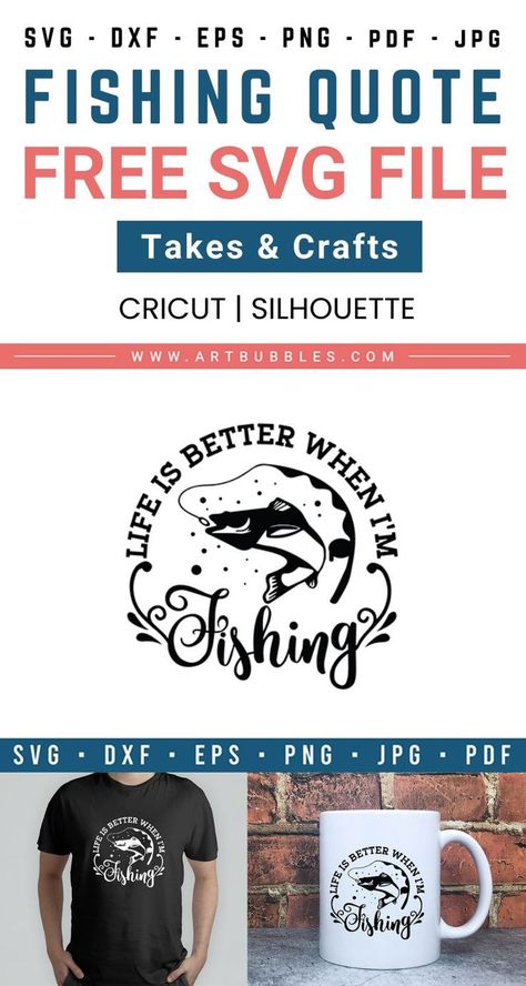 This SVG File is a freebie for crafters with their cutting machines like Cricut & Silhouette etc. You can download this design for free. The design is perfect for fishing lovers and can be used for various purposes like on t-shirts, mugs, cards, decals, or anything else. File types: SVG, DXF, PNG, EPS, JPG & PDF. #fishingfreesvg #svg #cricut #fishingquotefreesvg #fishingshirt #fishingtshirt #fishingmug #freefishingsvgfiles #freefishingsvgfilesforcricut #fishingtshirtdesign #fishingsayingsvgfree Happy Birthday Fishing, Camping Clipart, Fish Svg, Catfish Fishing, Fish Silhouette, Fish Clipart, Fishing Decals, Watercolor Fish, Fishing Birthday