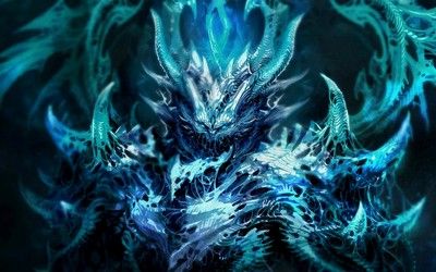 Blue demon Ice Demon, Demon Wallpaper, Demon Pictures, Awesome Drawings, Dark Evil, Fantasy Demon, Evil Demons, Shadow Dragon, Blue Demon