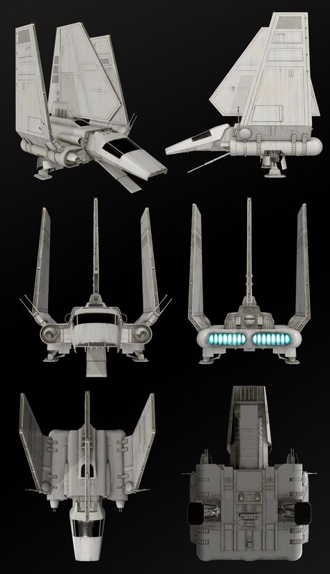 Imperial Shuttle Star Wars, Imperial Shuttle, Star Wars Illustration, Mos Eisley, 3d World, Star Wars Spaceships, Star Wars Models, Star Wars Ships, Galactic Empire