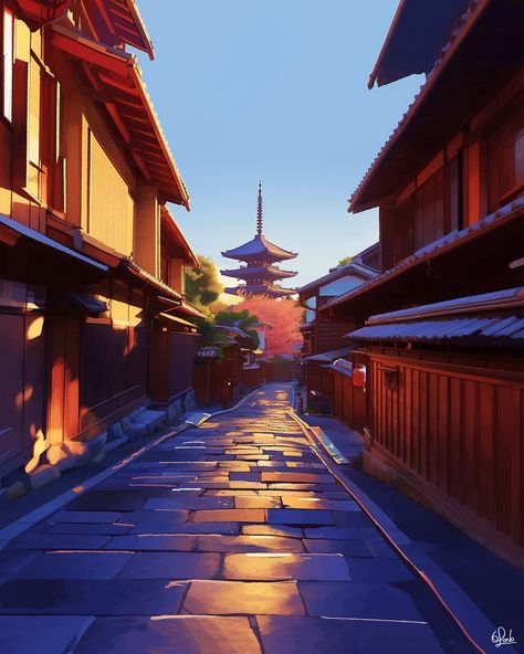 Kyoto Rainfall Awakening Artwork by @circle_6_lab Link in bio for more artwork #artoftheday #artlovers #artist #digitalpainting #digitalillustration #animationart #animation #animescenes #animewallpaper #animedrawing #calmness #feelgood #peaceful #naturelovers #goodweather #kyoto #kyotolove #japanview #japantemple #yasakapagoda Awakening Artwork, Japan Temple, View Wallpaper, March 30, Animation Art, Art Day, Kyoto, Digital Painting, Digital Illustration