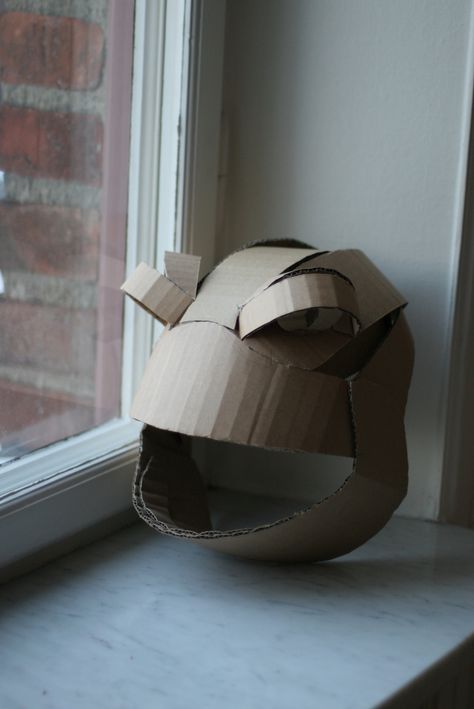 Frog | Cardboard mask, unpainted | wrnking | Flickr Cardboard Masks, Fall Candle Centerpieces, Frog Mask, Toad Costume, Cardboard Costume, Cardboard Mask, Doll Puppet, Frog Costume, Book Day Costumes